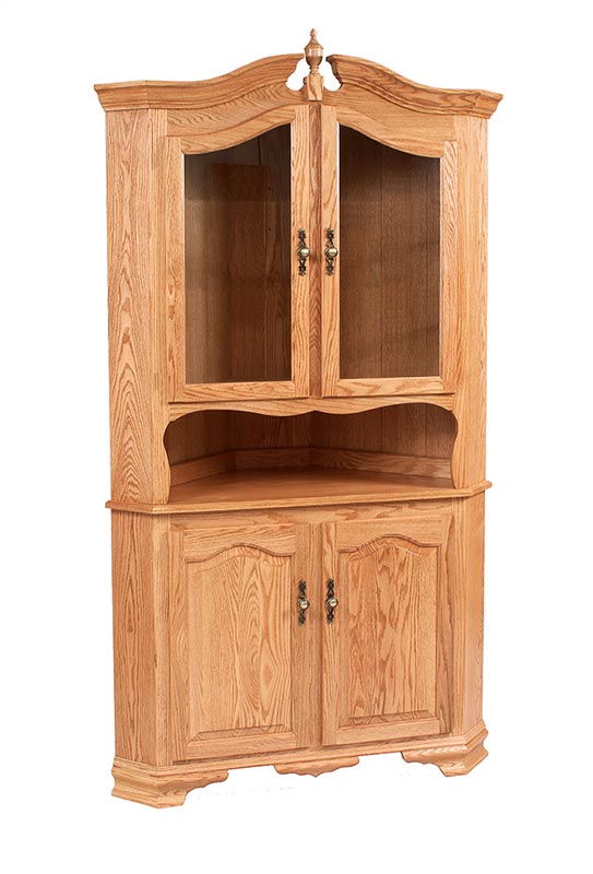 Bavarian 2-Door Corner Hutch (B100LD)