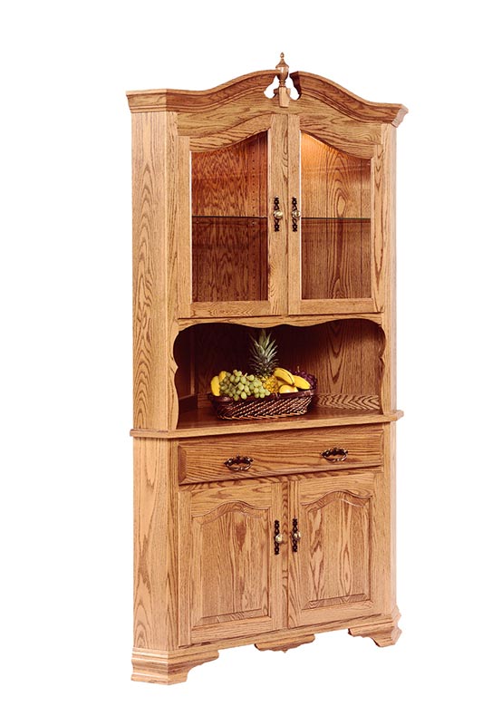 Bavarian 2 Door Corner Hutch