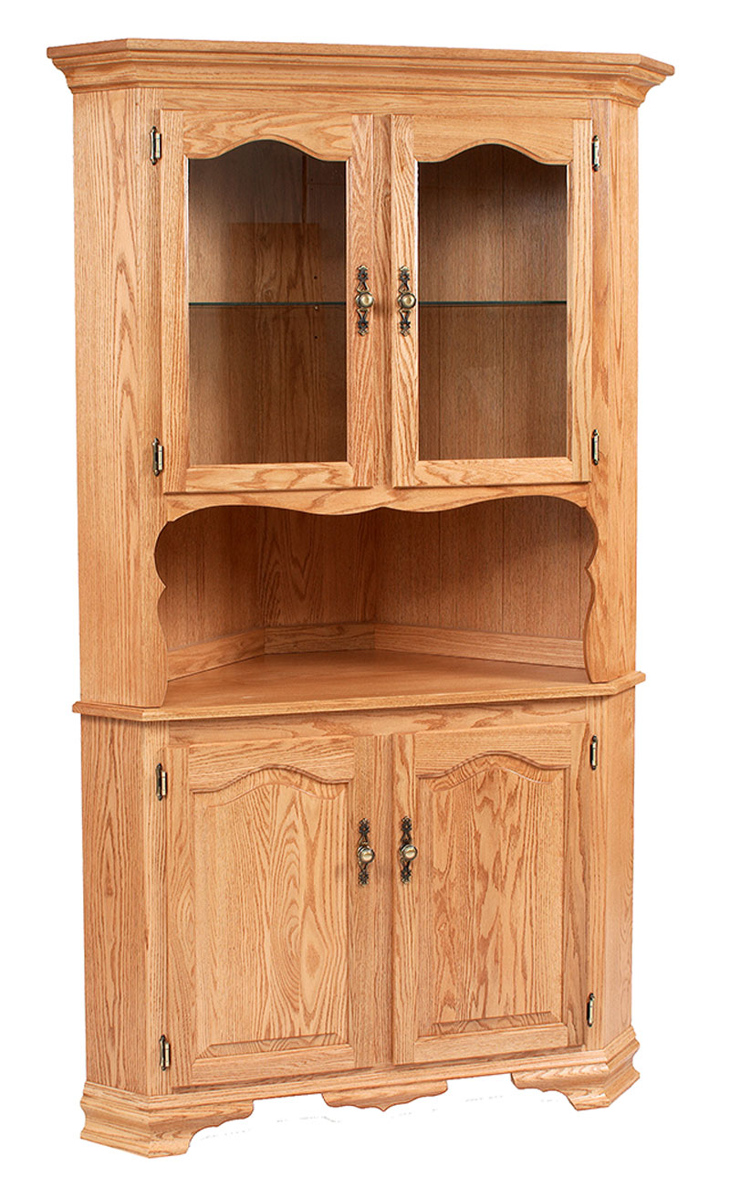 Classic Design 2 Door Corner Hutch