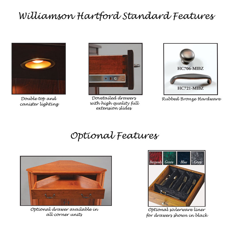 Williamson Hartford Standard and Optional Features