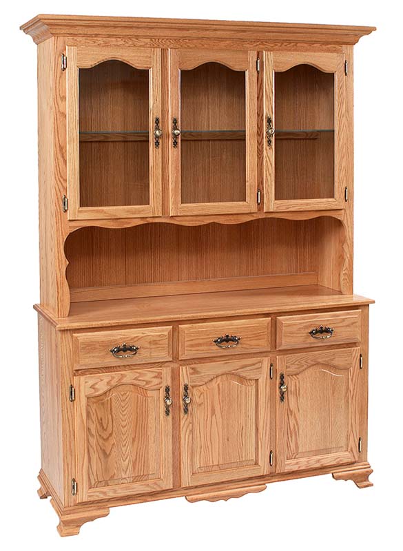 Classic Design 3-Door China Hutch