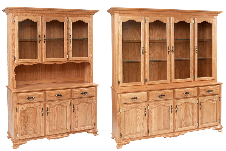 Classic Design 3 or 4 Door China Hutches