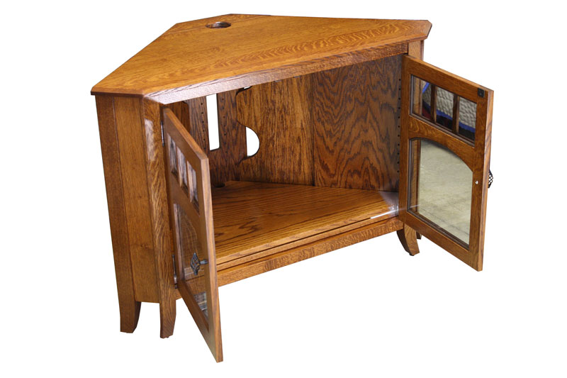 Inside of Old World #32N Corner TV Stand