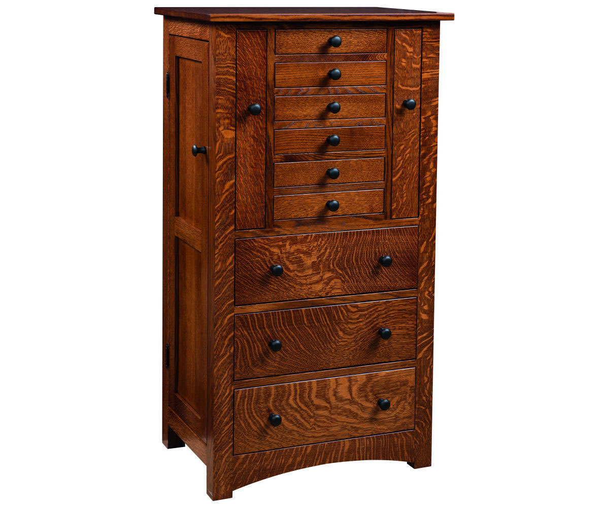Bungalow Mission Jewelry Armoire