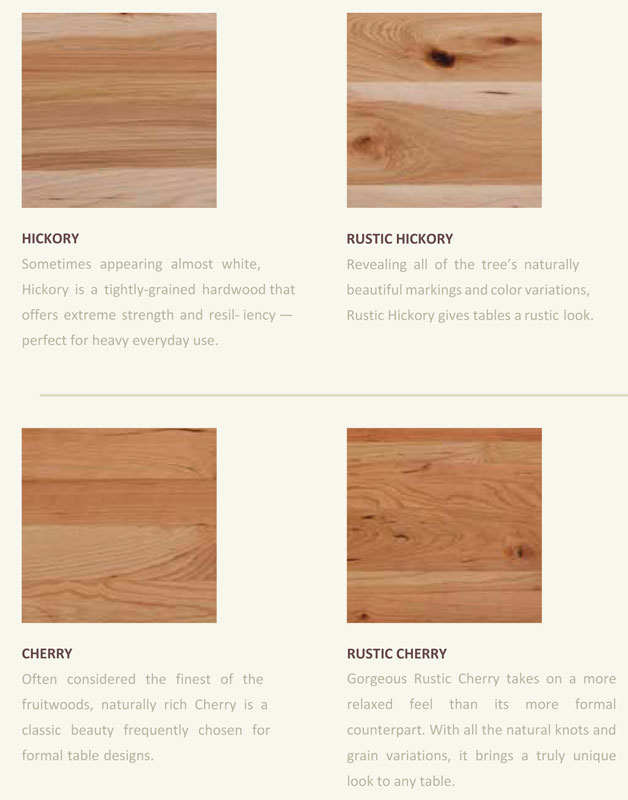 Wood Options Ohio Hardwood Furniture Wood Species 1