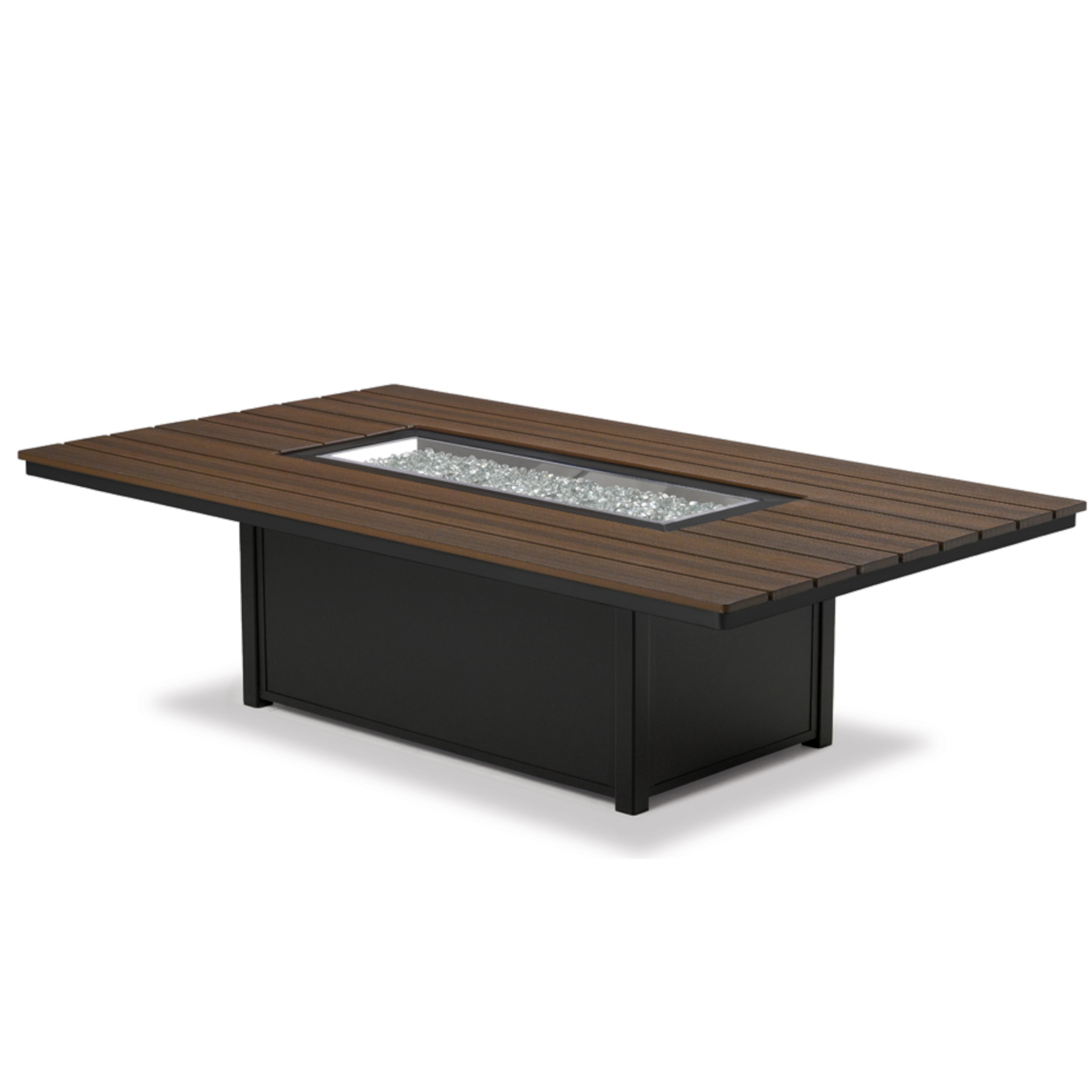 48 x 84 Rectangular Rustic Top Fire Table
