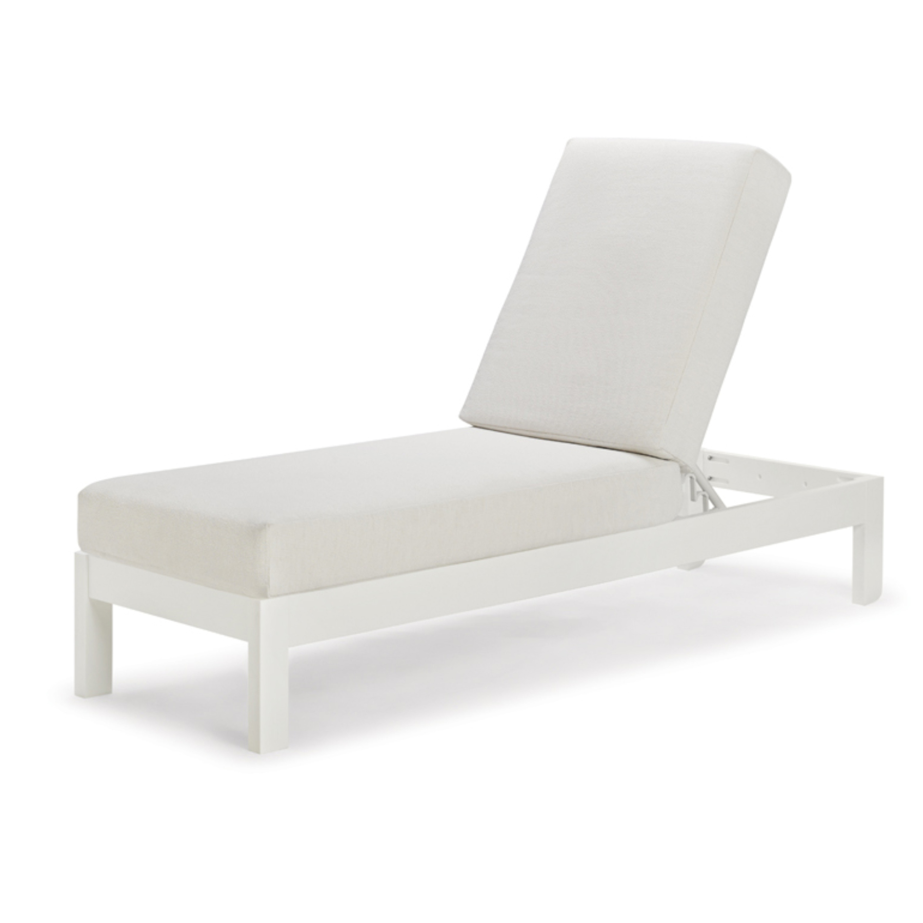 Leeward Cushion Three Position Lay-Flat Armless Chaise