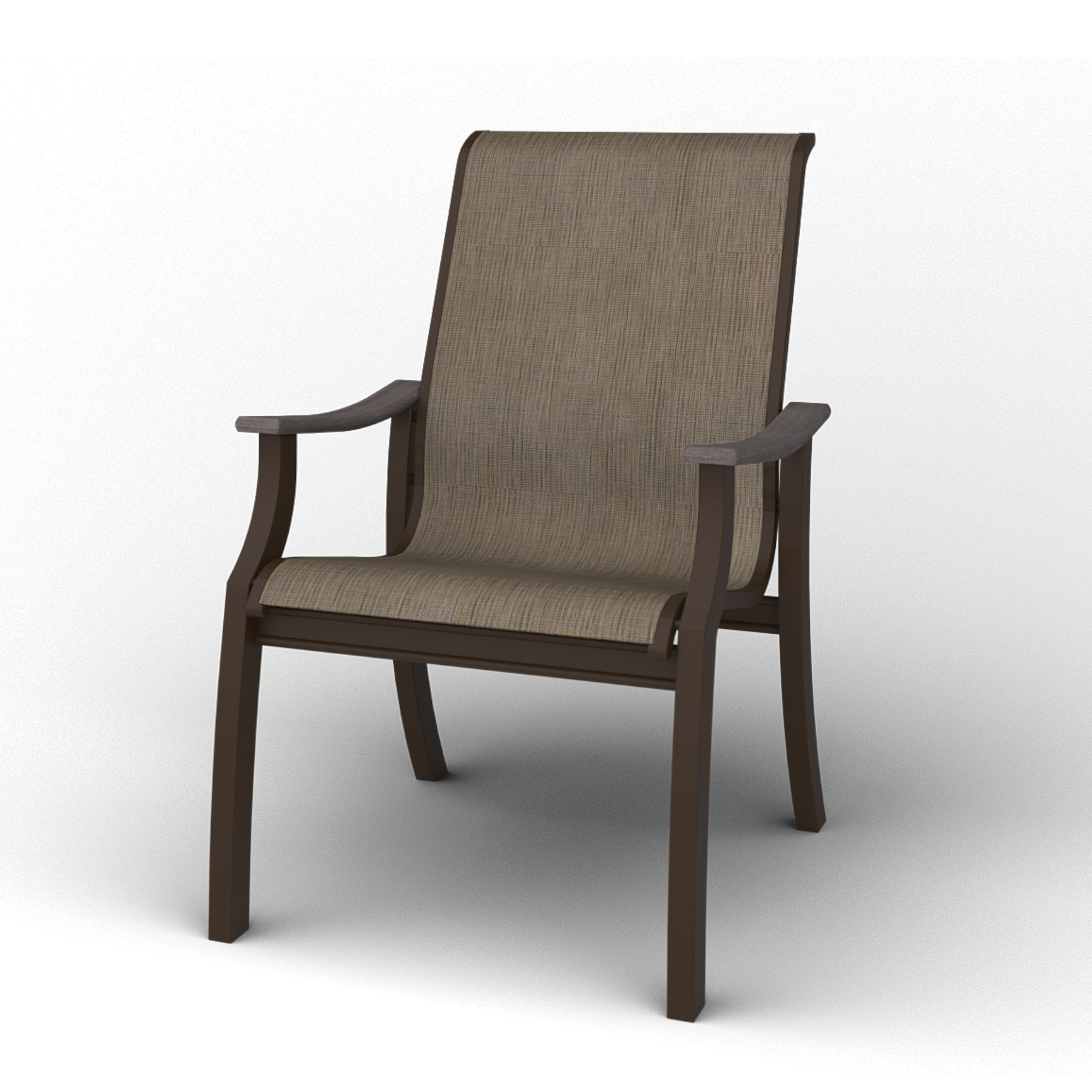 St. Catherine MGP Sling Arm Chair with Rustic Arms