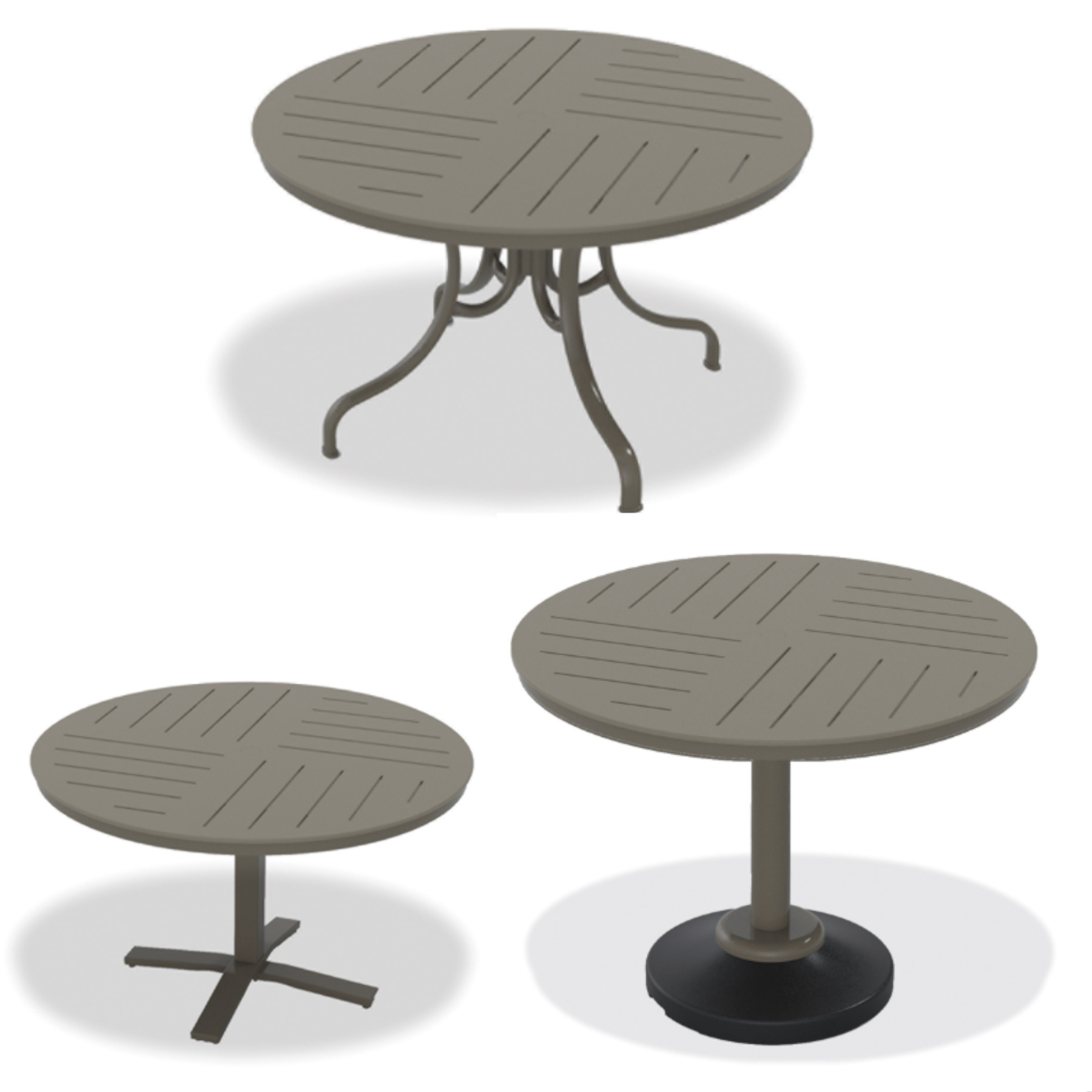 48" Round MGP Dash Top Dining Tables