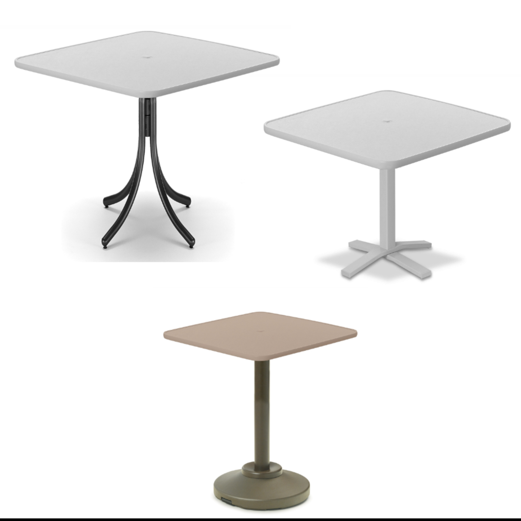 36 inch Square Bar Height Value Hammered MGP Tables