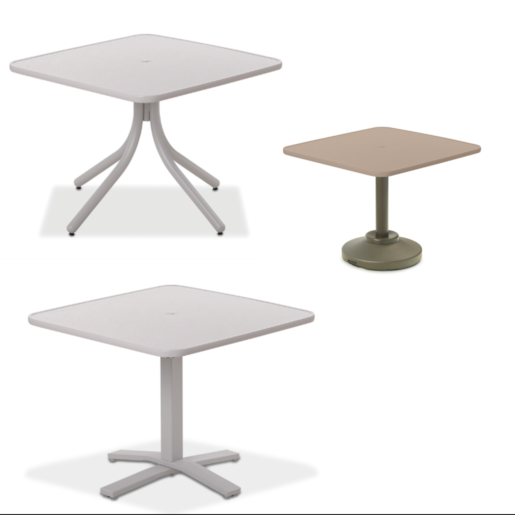 36 inch Square Dining Height Value Hammered MGP Tables