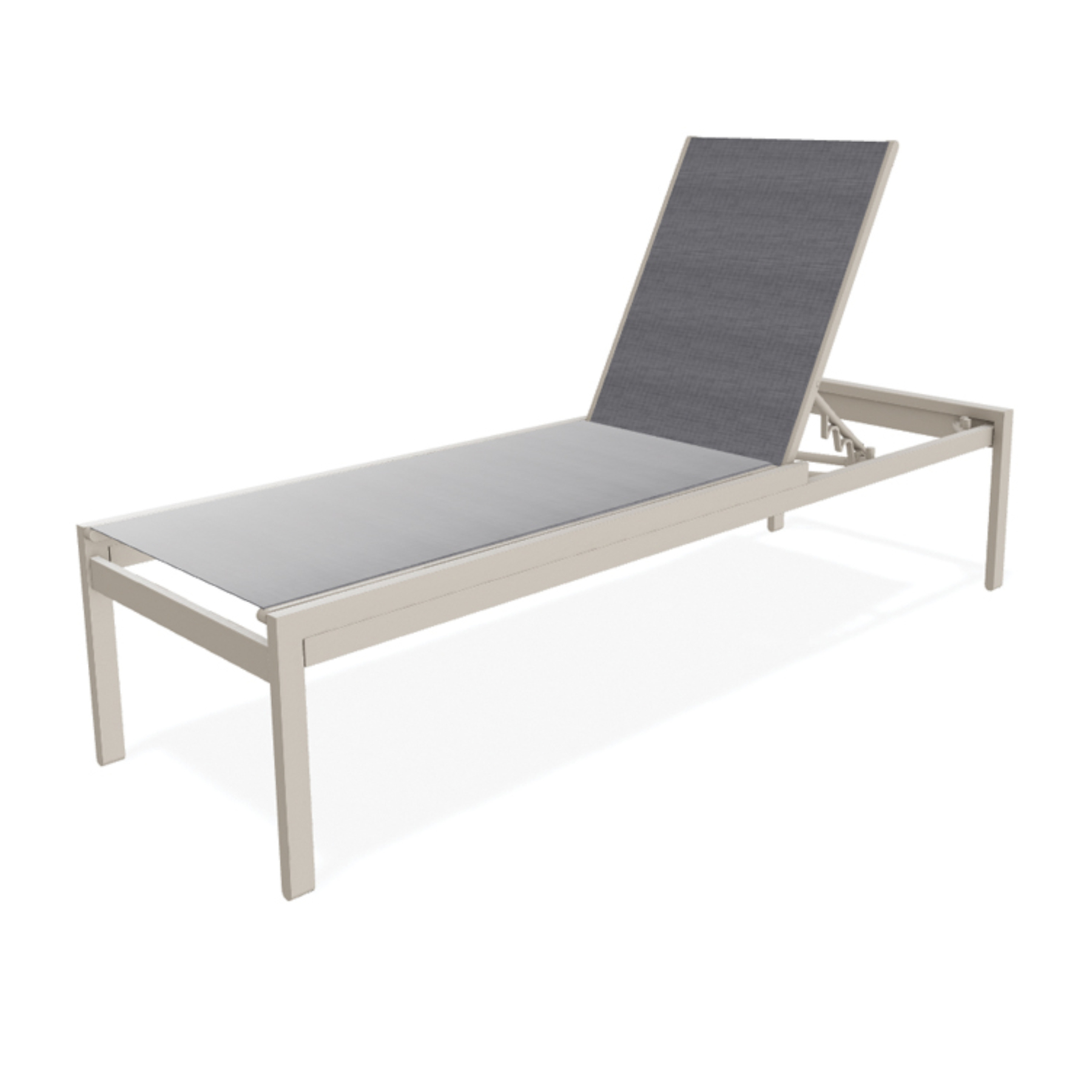 Tribeca Sling Lay-Flat High Bed Armless 18" Chaise
