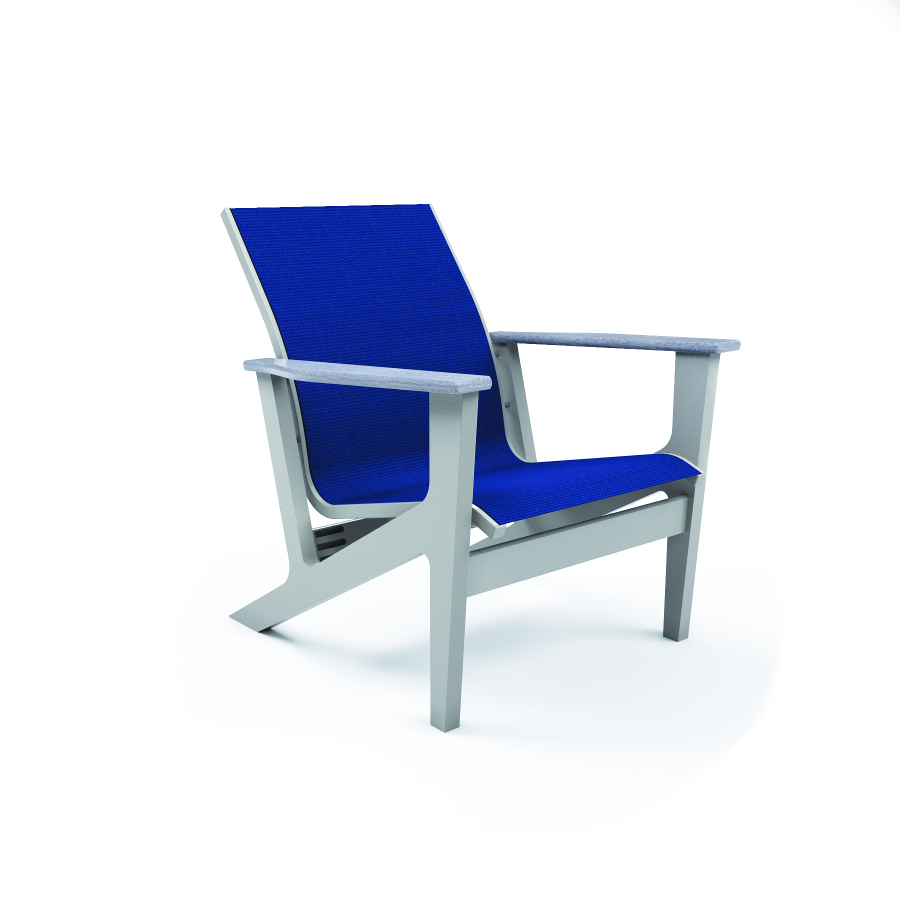 Wexler MGP Sling Chat Height Arm Chair with Rustic Arms