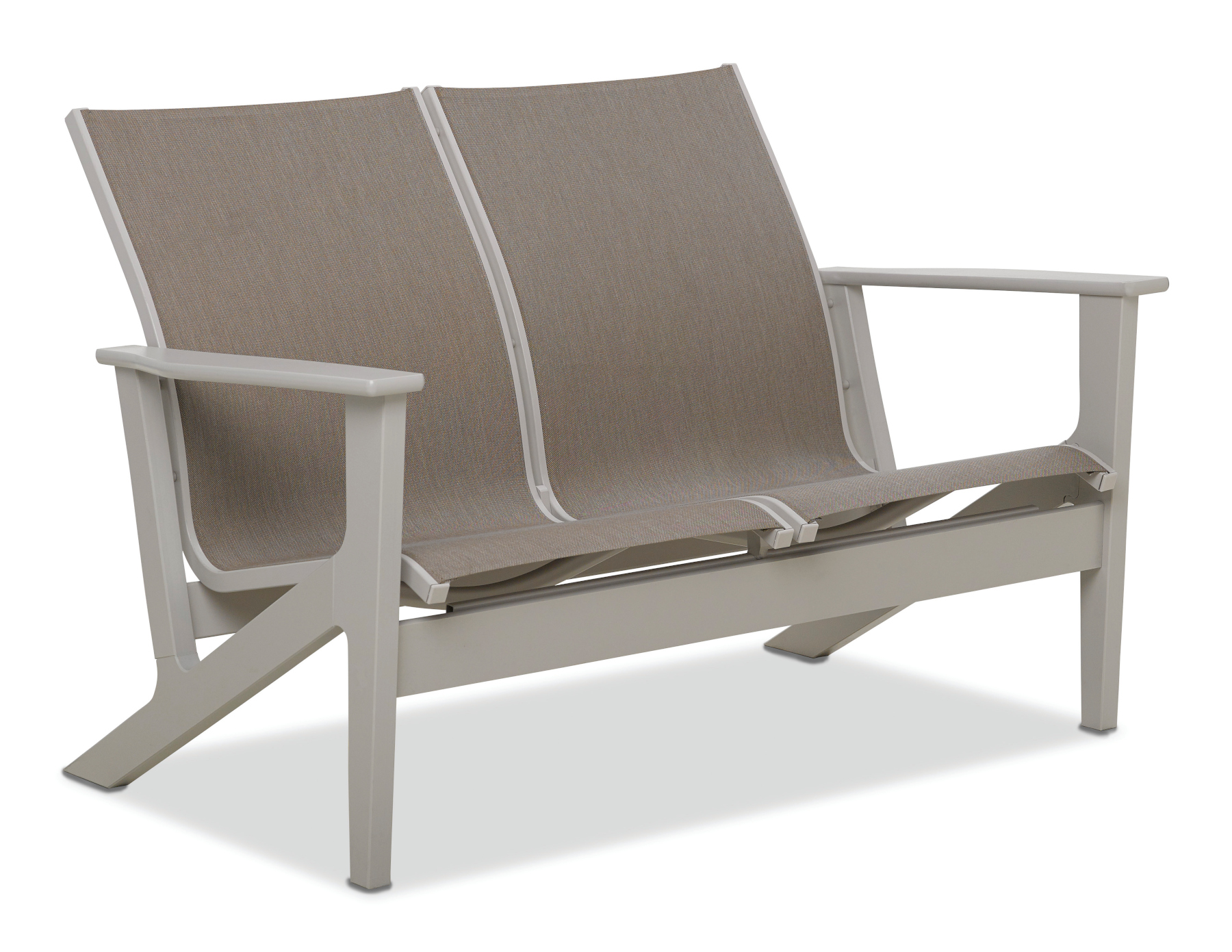 Wexler MGP Sling Chat Height Loveseat with MGP Arms