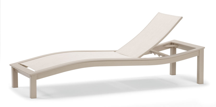 Bazza MGP Aluminum Four Position Contour Armless Chaise