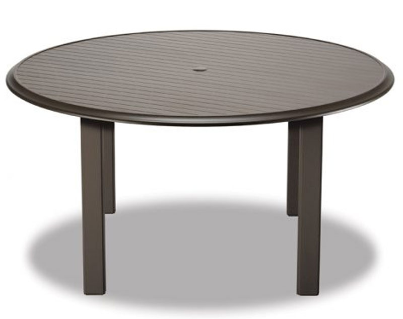 Telescope Casual 56 Inch Round Aluminum Slat Table Top With Hole Telescope Casual 56 Inch Round Aluminum Slat Table Top With Hole