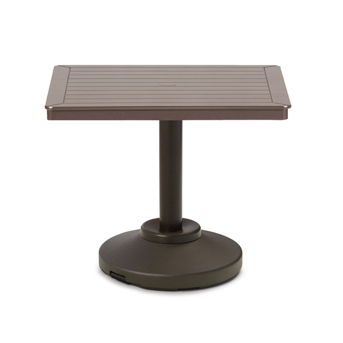 32" Square Dining Height Table with 80lb Pedestal Base