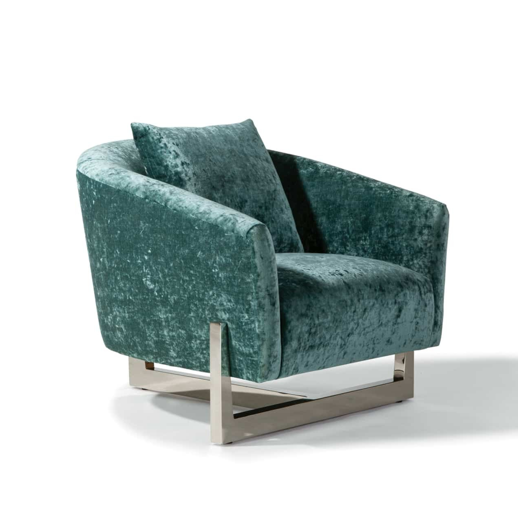 1428-103 Suspender Lounge Chair in Polished Stainless Steel