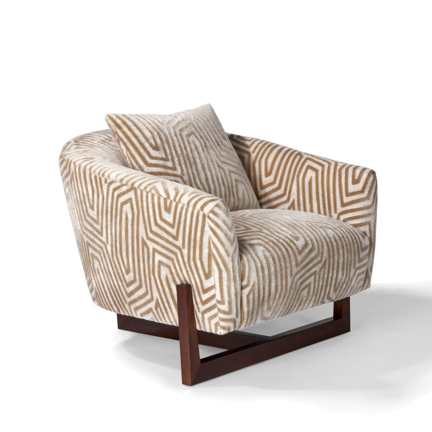 1428-103 Suspender Lounge Chair in Maple