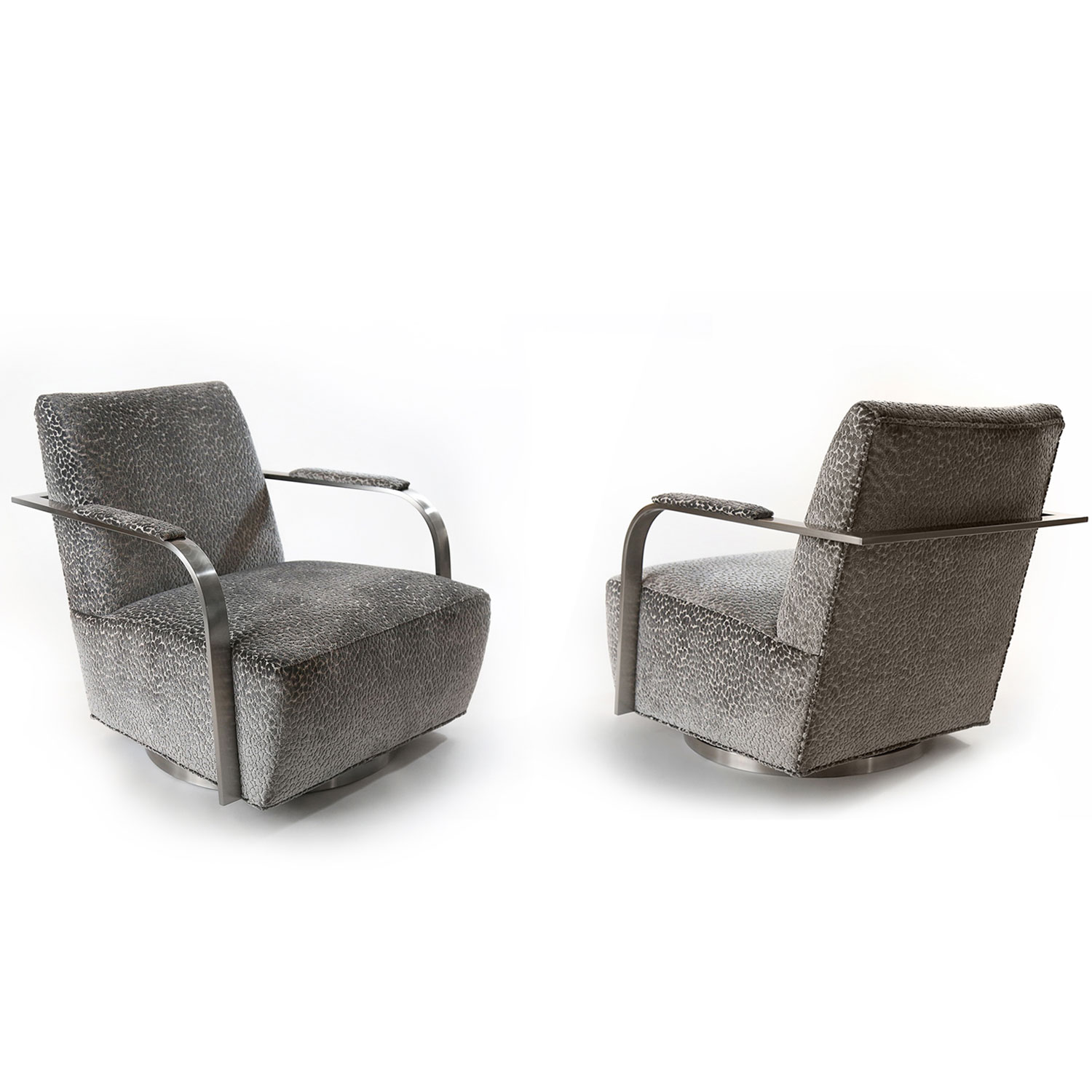 1086-113 Zac Swivel Lounge Chair by Thayer Coggin