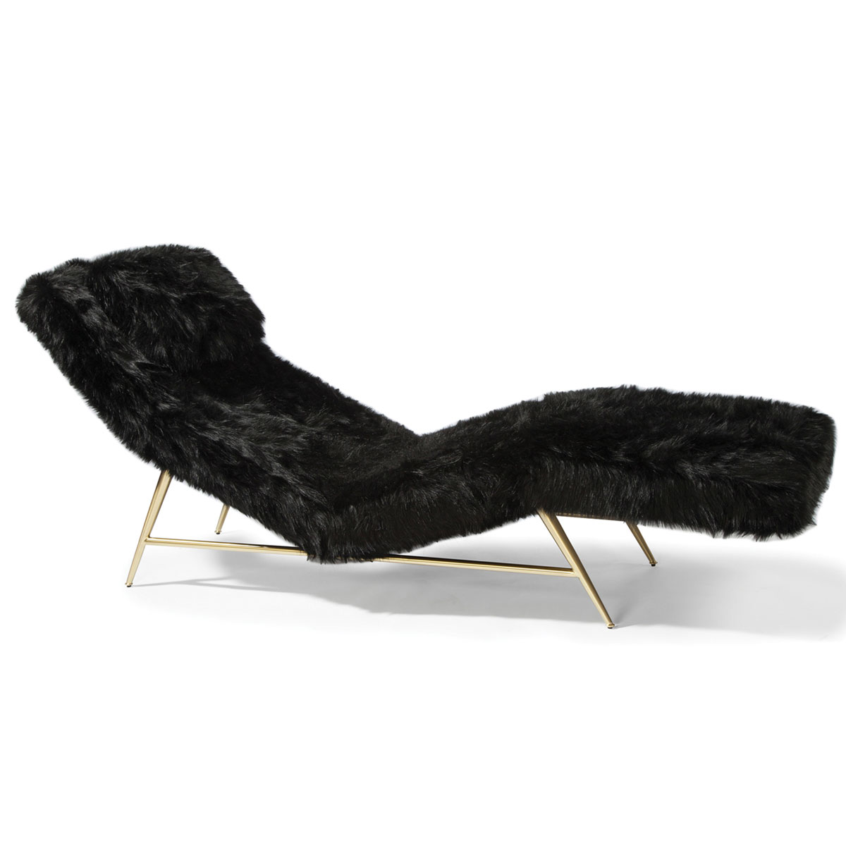 Thayer Coggin 1231-400-SB Fred Armless Chaise by Milo Baughman 