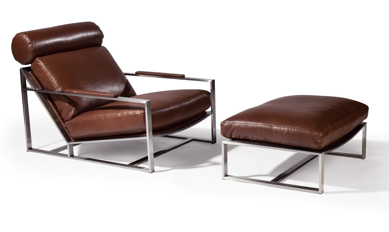 1275-103-BS Cruisin' Lounge Chair & Ottoman by Thayer Coggin