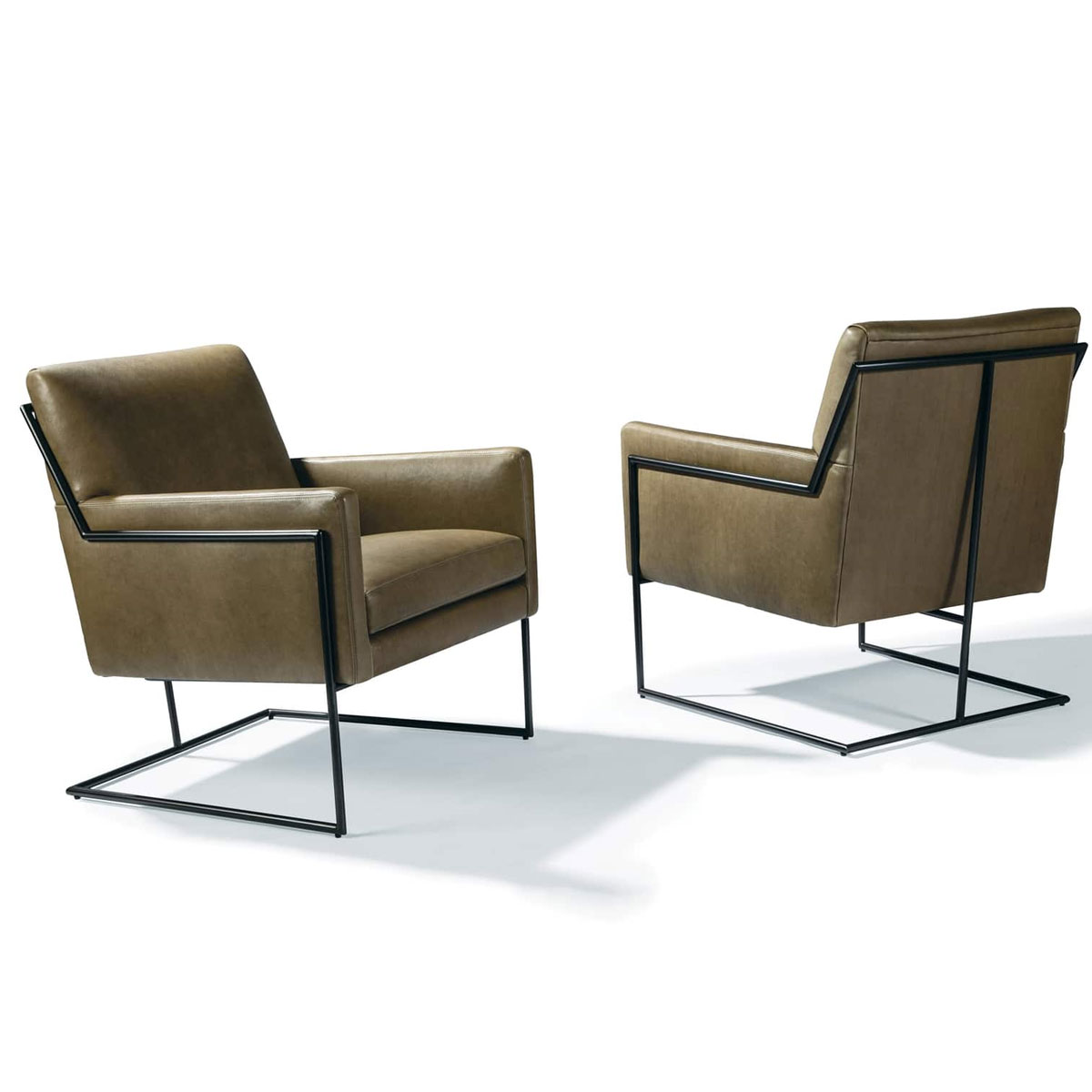 Thayer Coggin 1432-103-DB Hi-Wire Lounge Chair