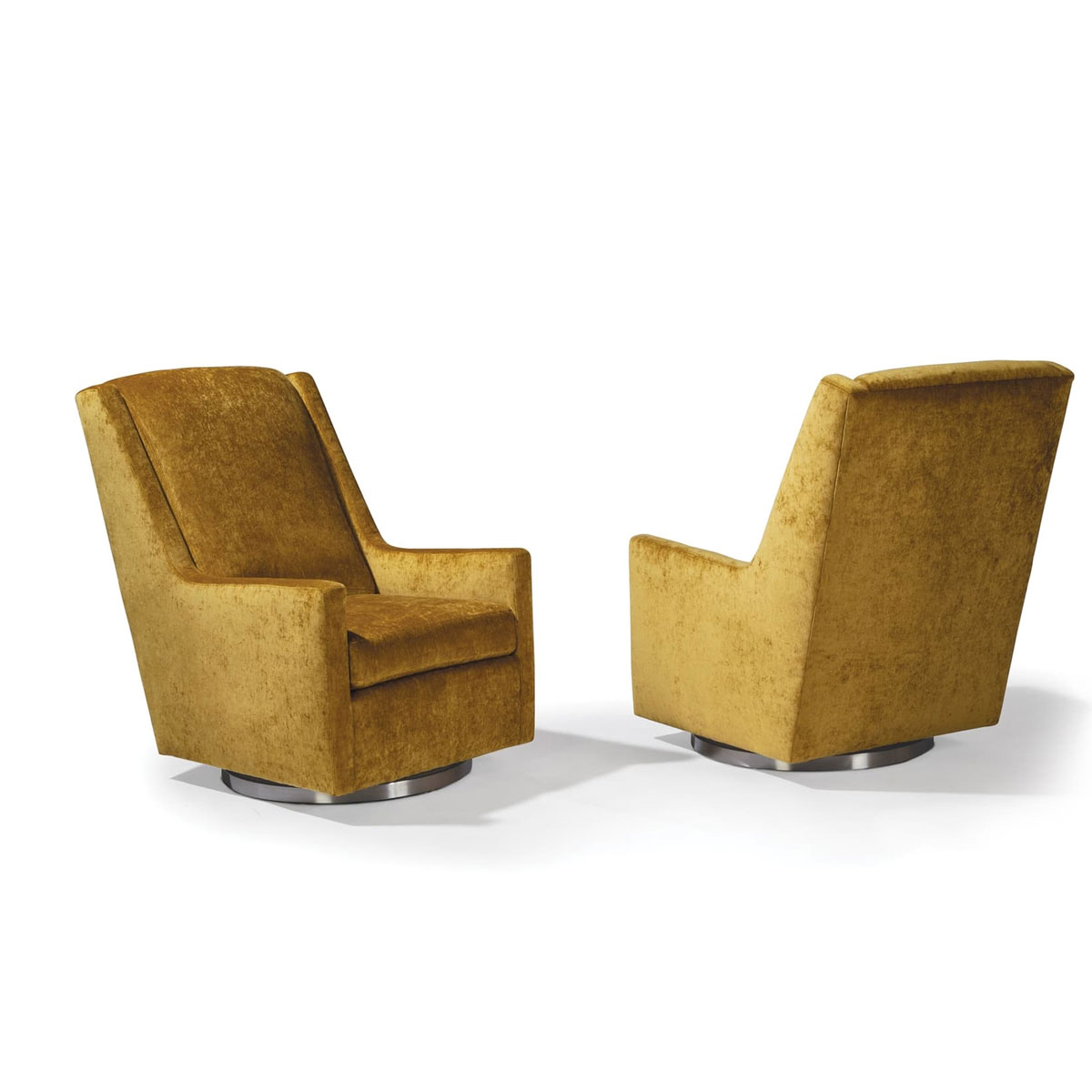 1441-113 Clarence Swivel Lounge Chair by Thayer Coggin