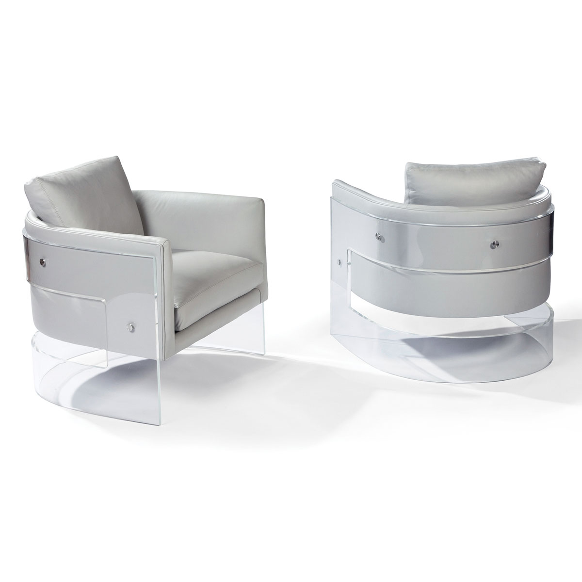 1364-103 Bond Acrylic Lounge Chair by Thayer Coggin