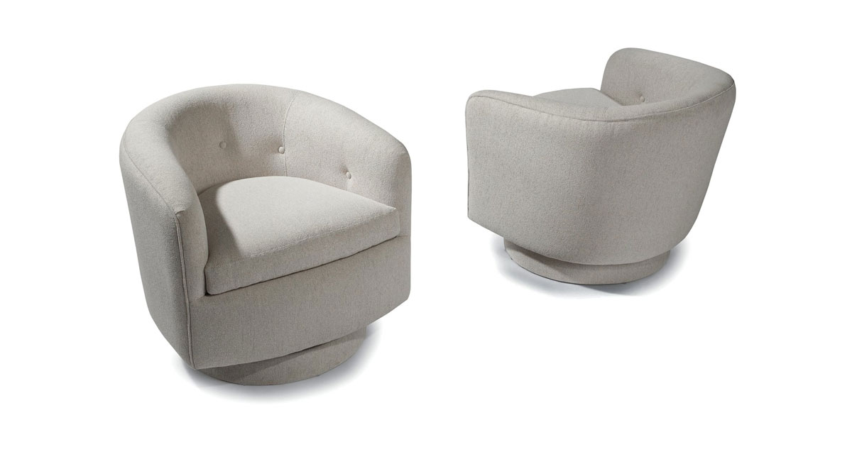 1283-113 Roxy Swivel-Tilt Tub Chair by Thayer Coggin