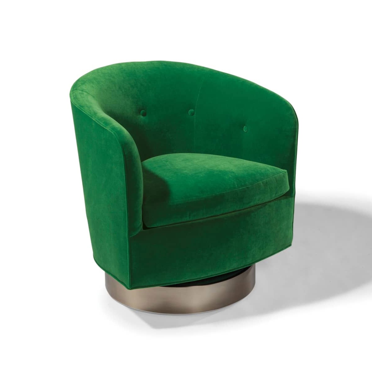 Thayer Coggin 1396-113-B Roxy-O Swivel- Tilt Tub Chair by Milo Baughman 