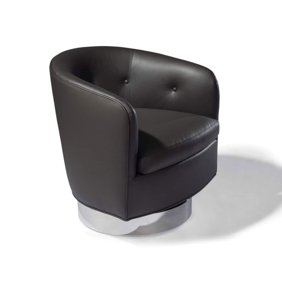 Thayer Coggin 1396-113 Roxy-O Swivel- Tilt Tub Chair by Milo Baughman 