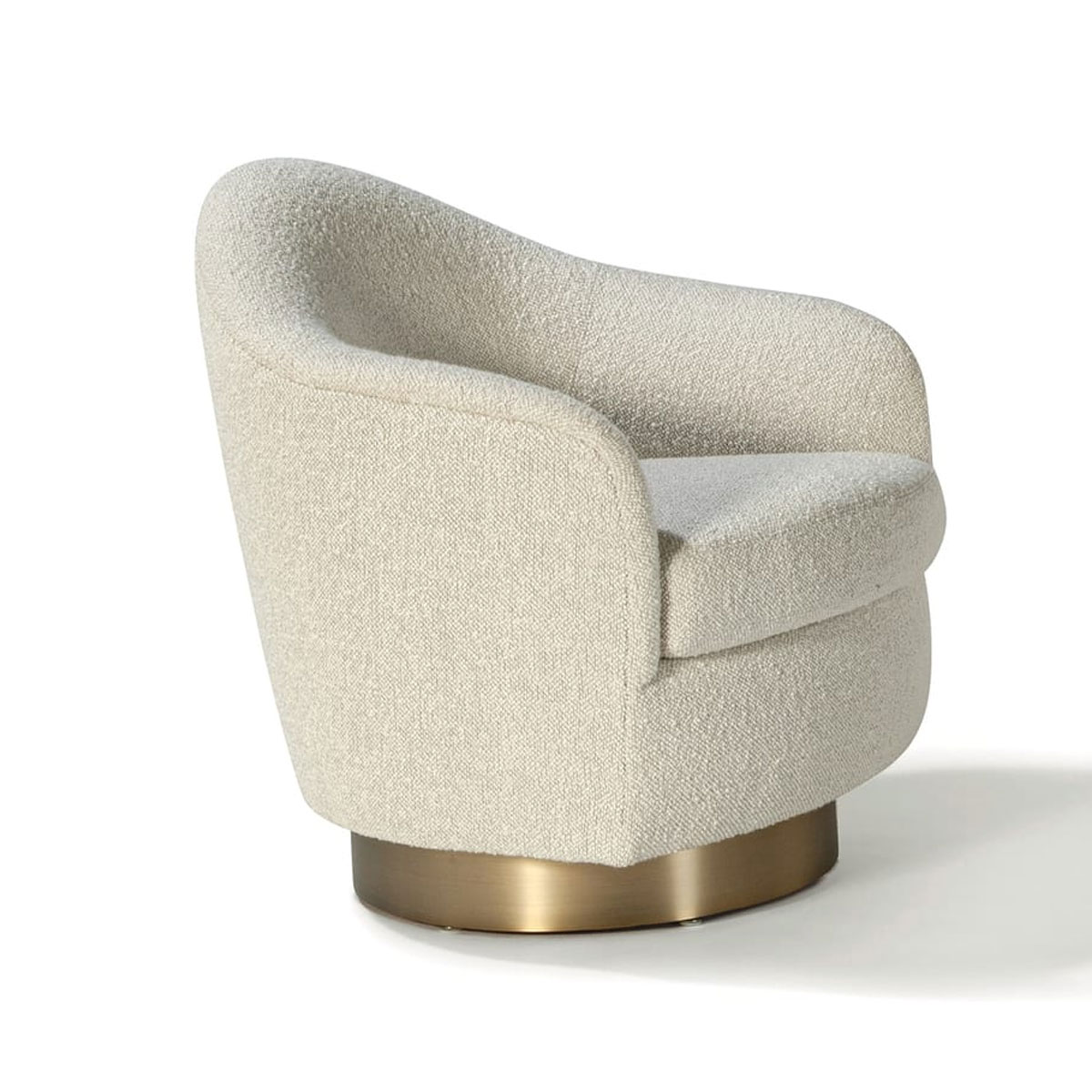 1459-113 Real Good Too Swivel Chair in Brushed Bronze by Thayer Coggin