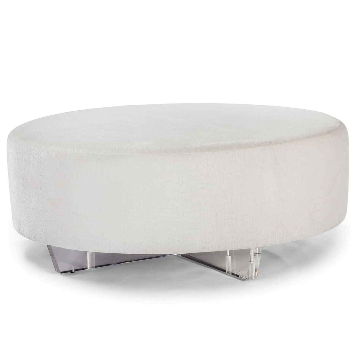 1362-000 Ice Clip Table Ottoman by Thayer Coggin