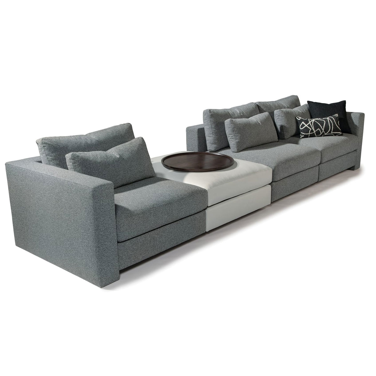 Thayer Coggin 1442 Straight Up Ottoman Sectional Sofa