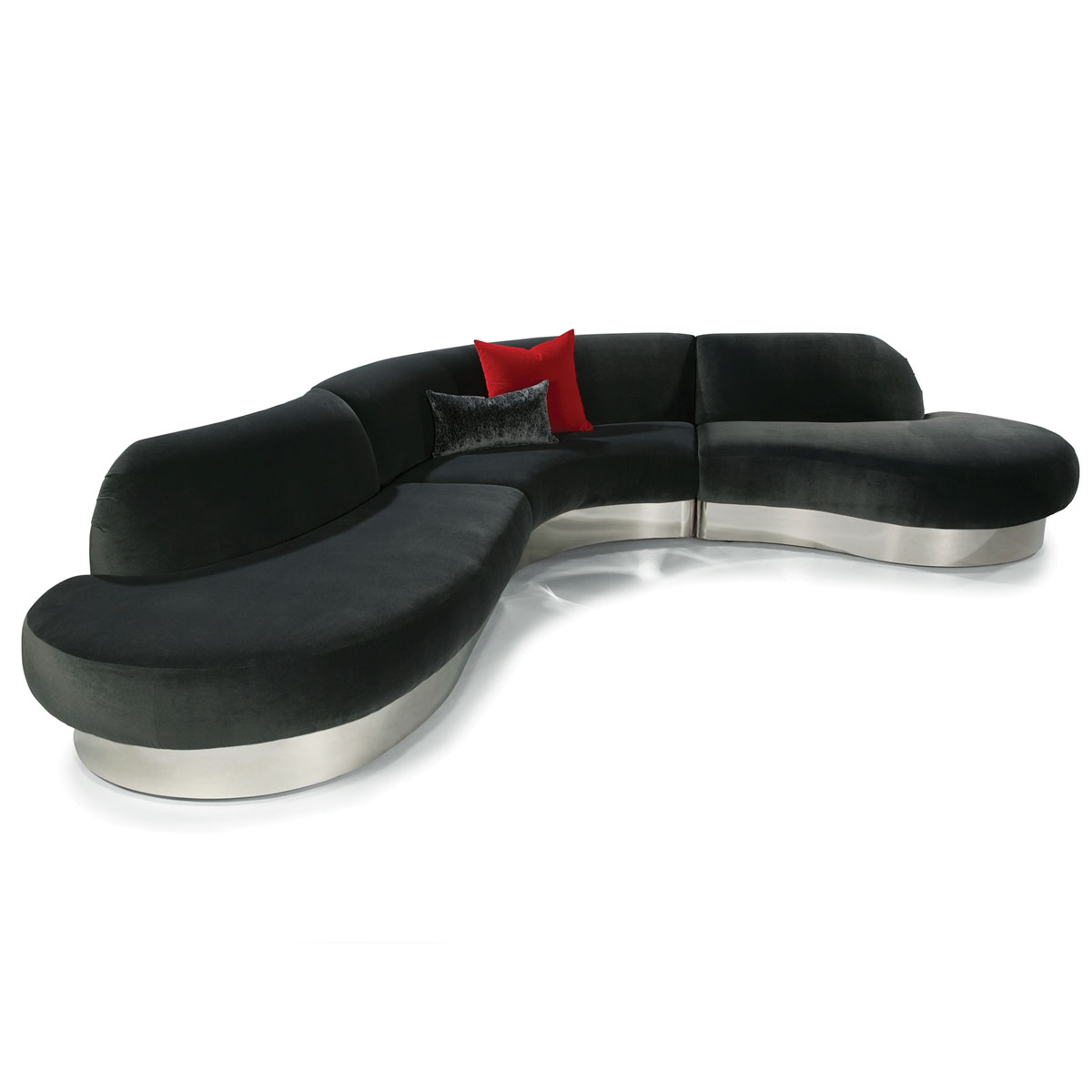 1500 Sit Tight Sectional with Metal Base by Thayer Coggin