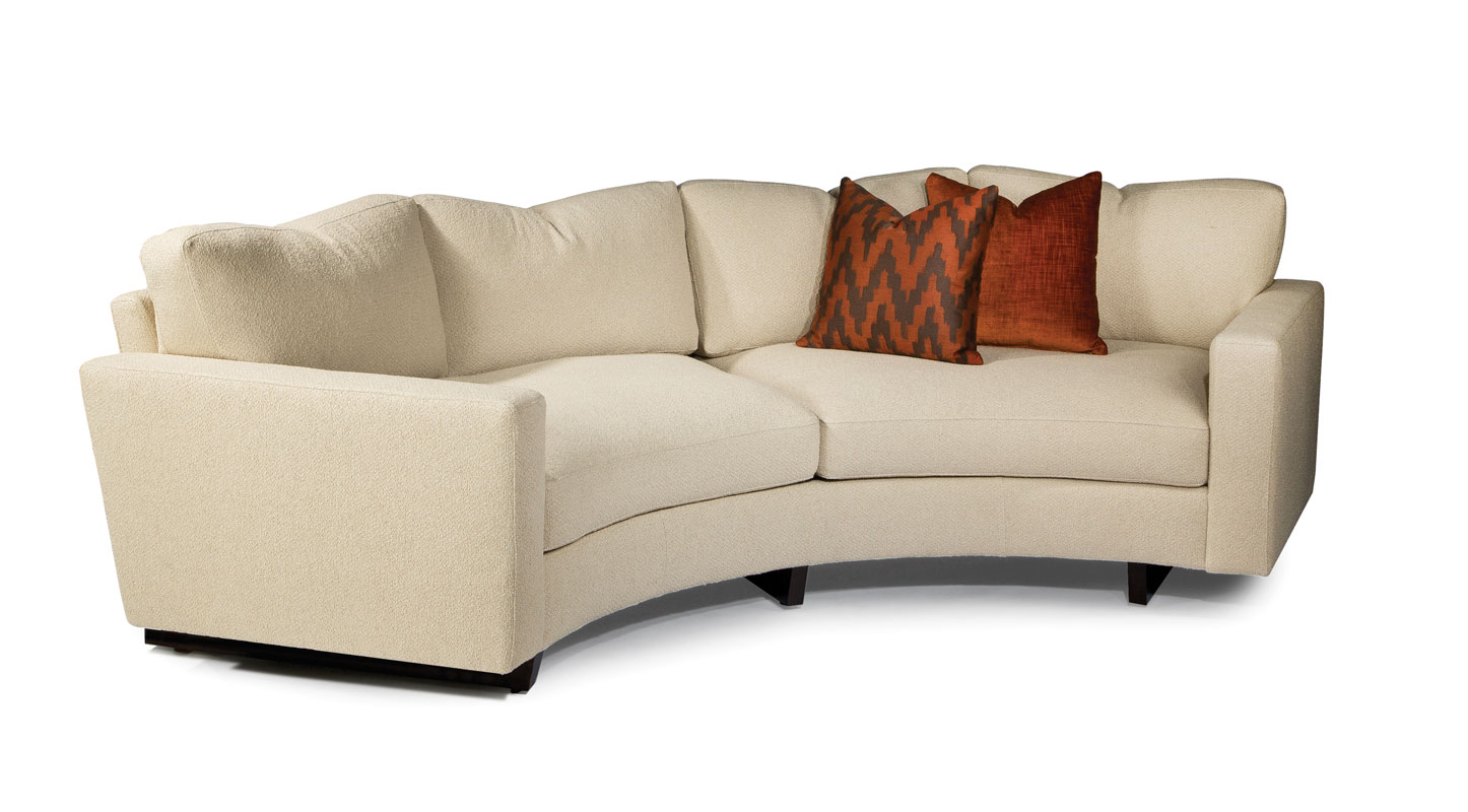 1228-308 Clip Curved Sectional Sofa by Thayer Coggin
