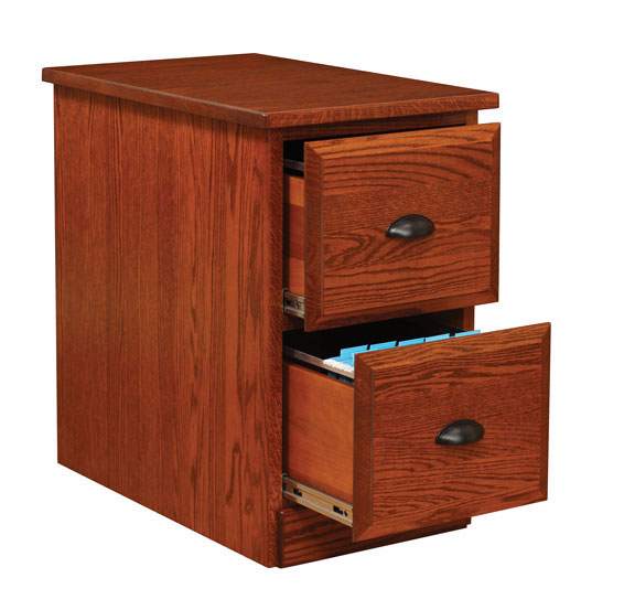 2-Drawer Vertical File Cabinet with 1" Solid Flat Sides