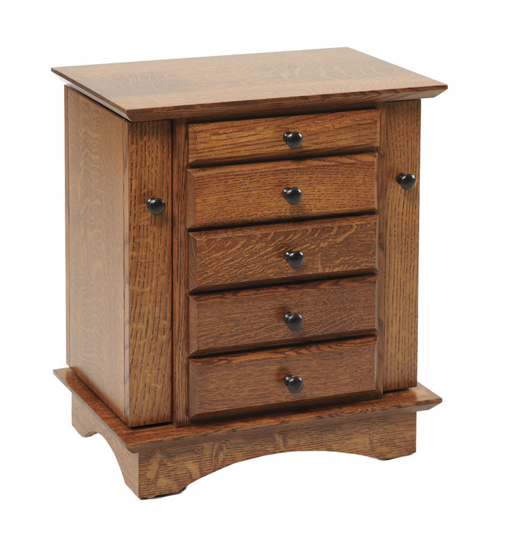 Shaker Dresser Top Jewelry Cabinet Ohio Hardwood Upholstered