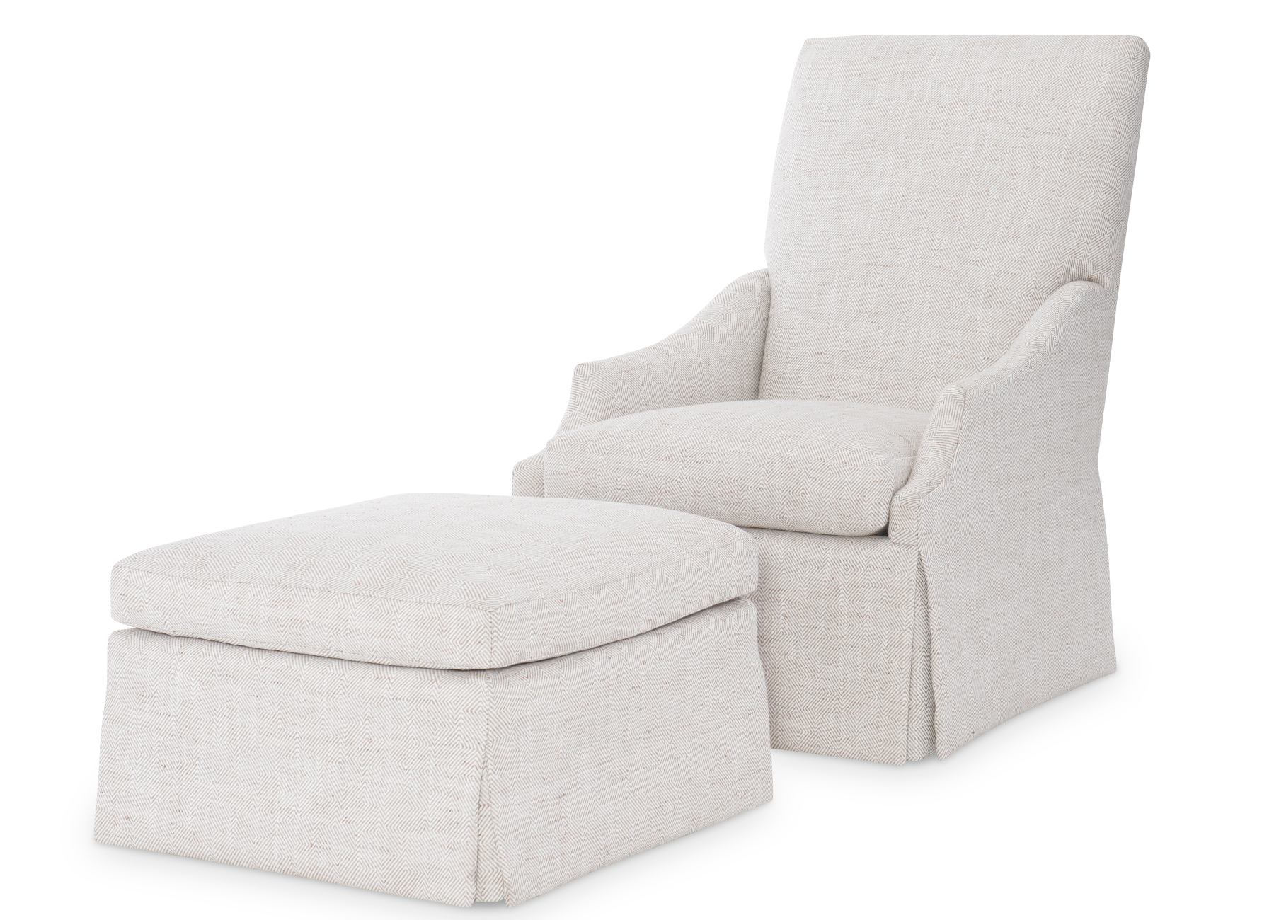 Baxter 500 Fabric Chair & 500-25 Ottoman by Wesley Hall (sold separately)
