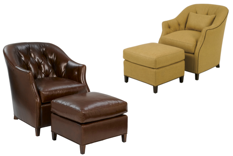 Beckett Chair & Ottoman by Wesley Hall