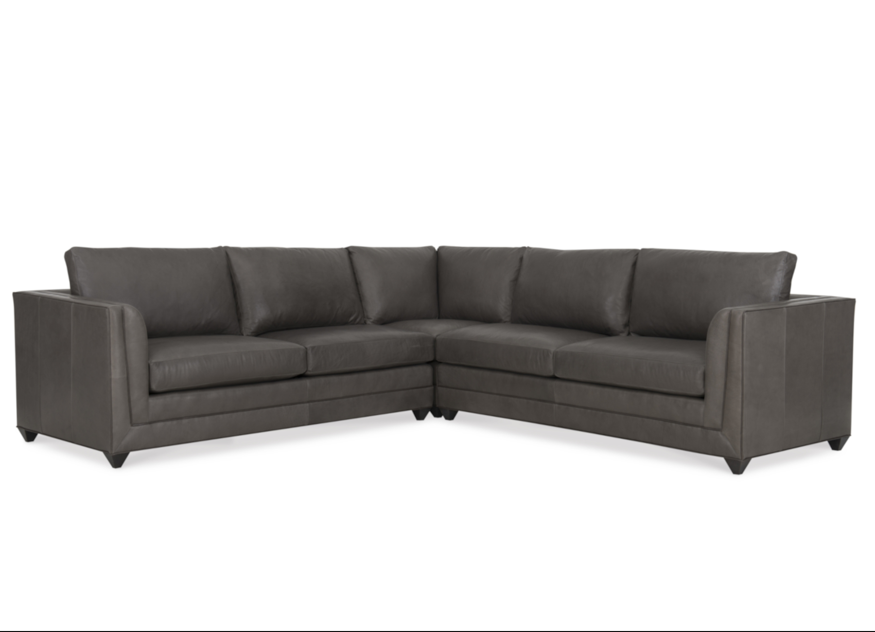 Belmont L2054 Leather Sectional by Wesley Hall