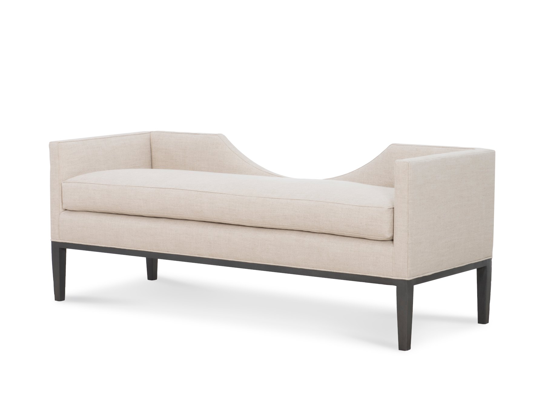 Scoop 2562-66 Fabric Bench by Wesley Hall