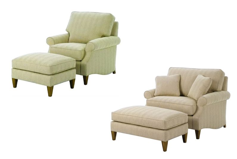 Campbell Chairs & Ottomans by Wesley Hall