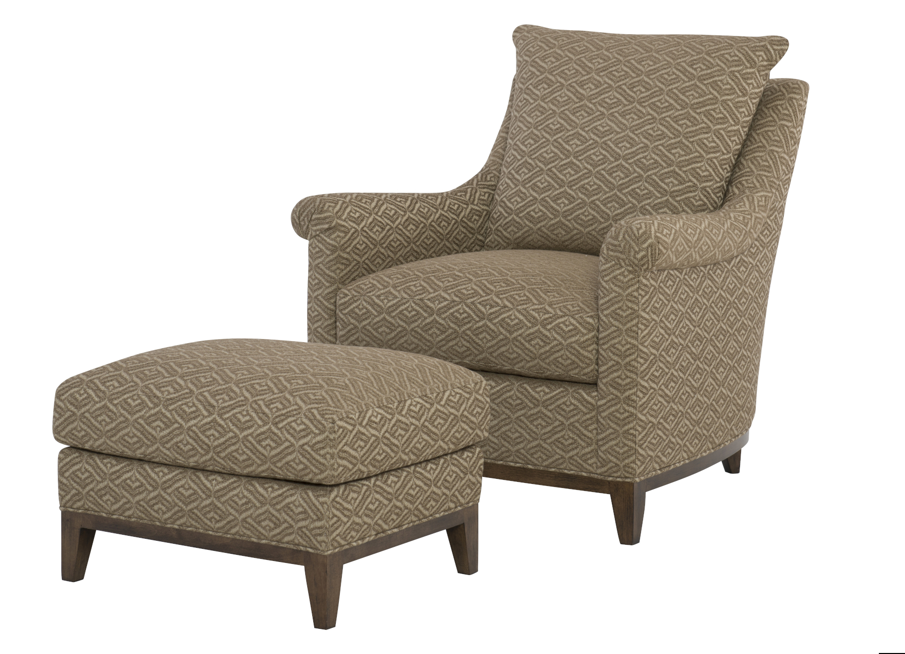Snyder 2007 Fabric Chair & L2007-24 Fabric Ottoman by Wesley Hall (sold separately)