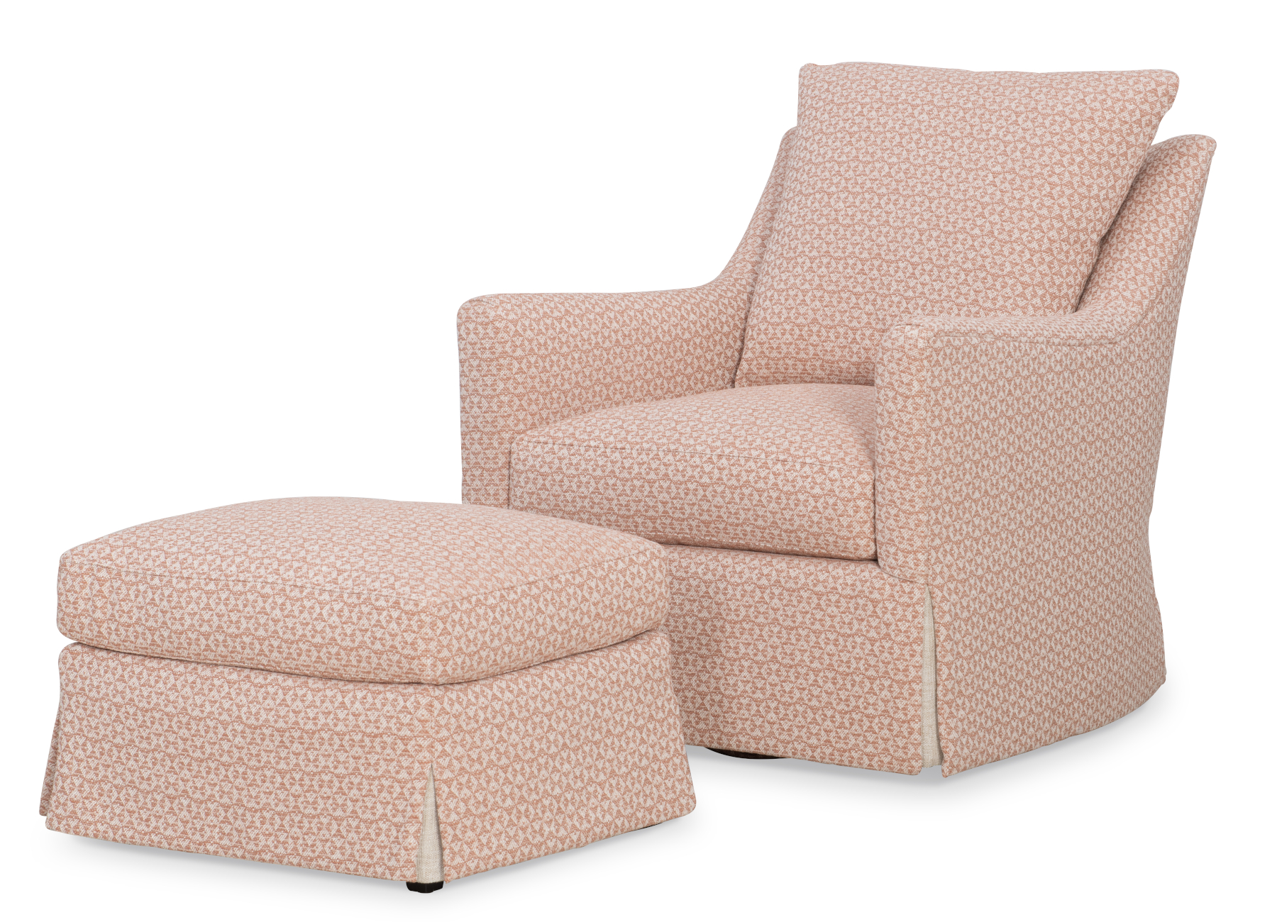 Guilford 459 Fabric Swivel Glider & 459-24 Ottoman by Wesley Hall (sold separately)