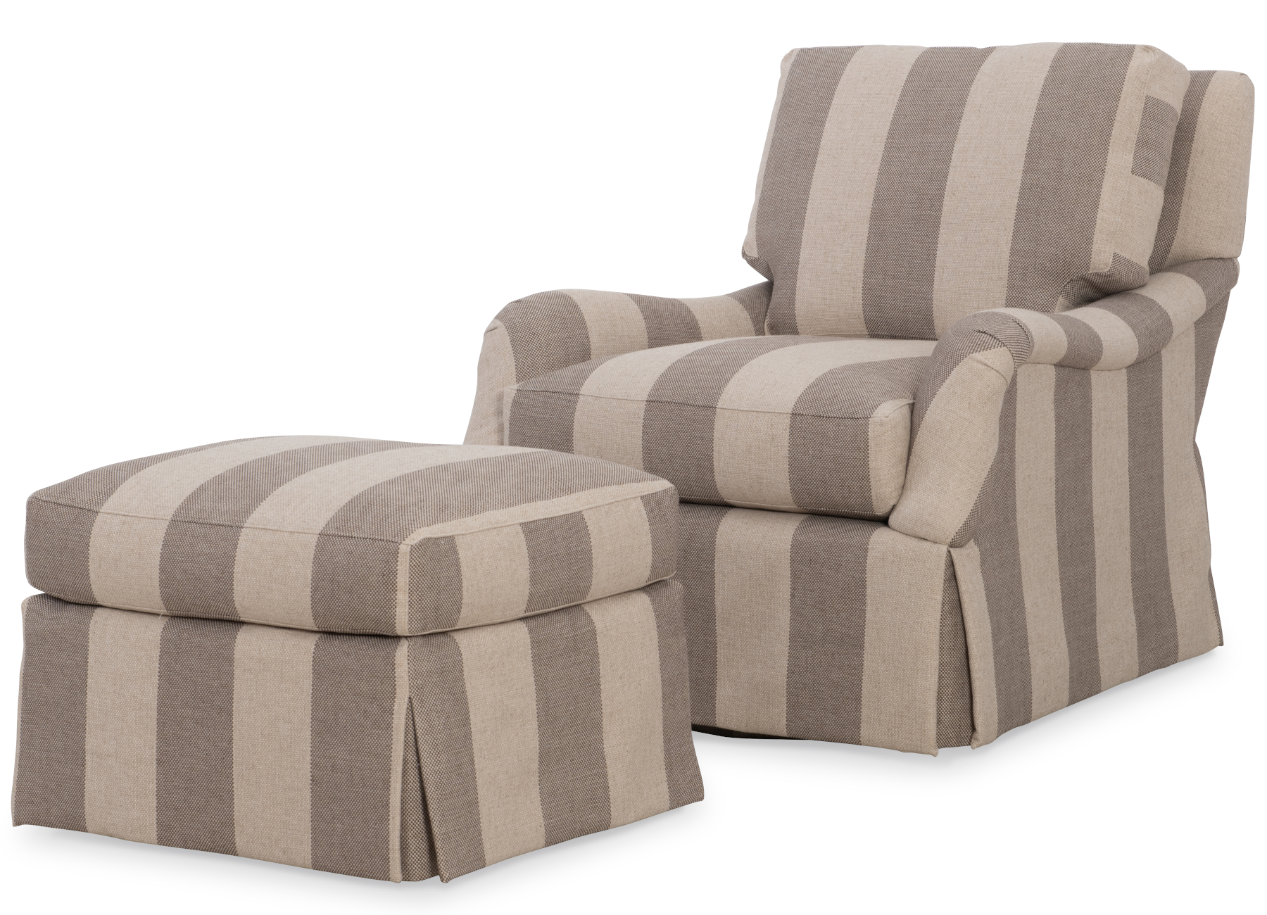 Kent 460 Fabric Swivel Glider & 460-25 Ottoman by Wesley Hall (sold separately)