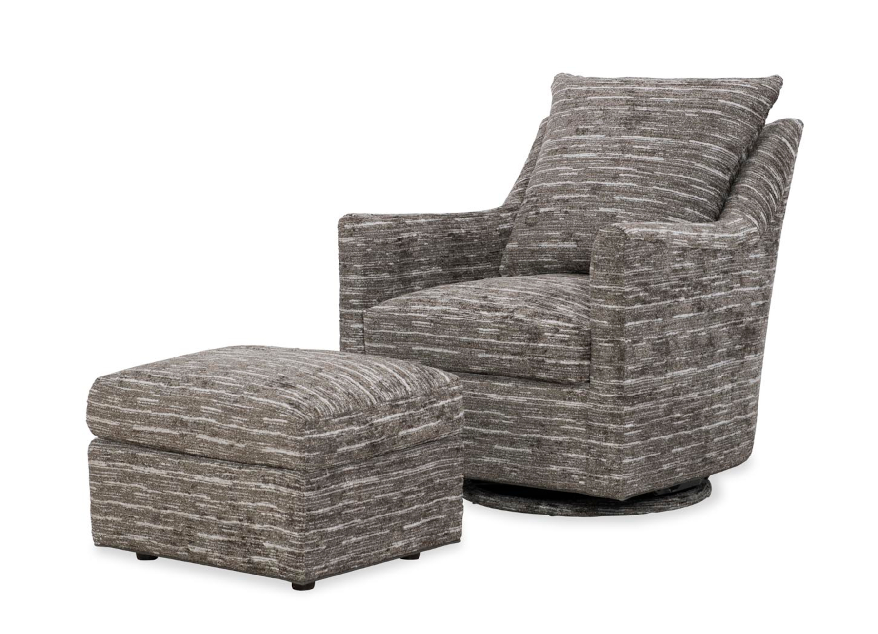 Grandover 463 Fabric Swivel Glider & 463-24 Ottoman by Wesley Hall (sold separately)