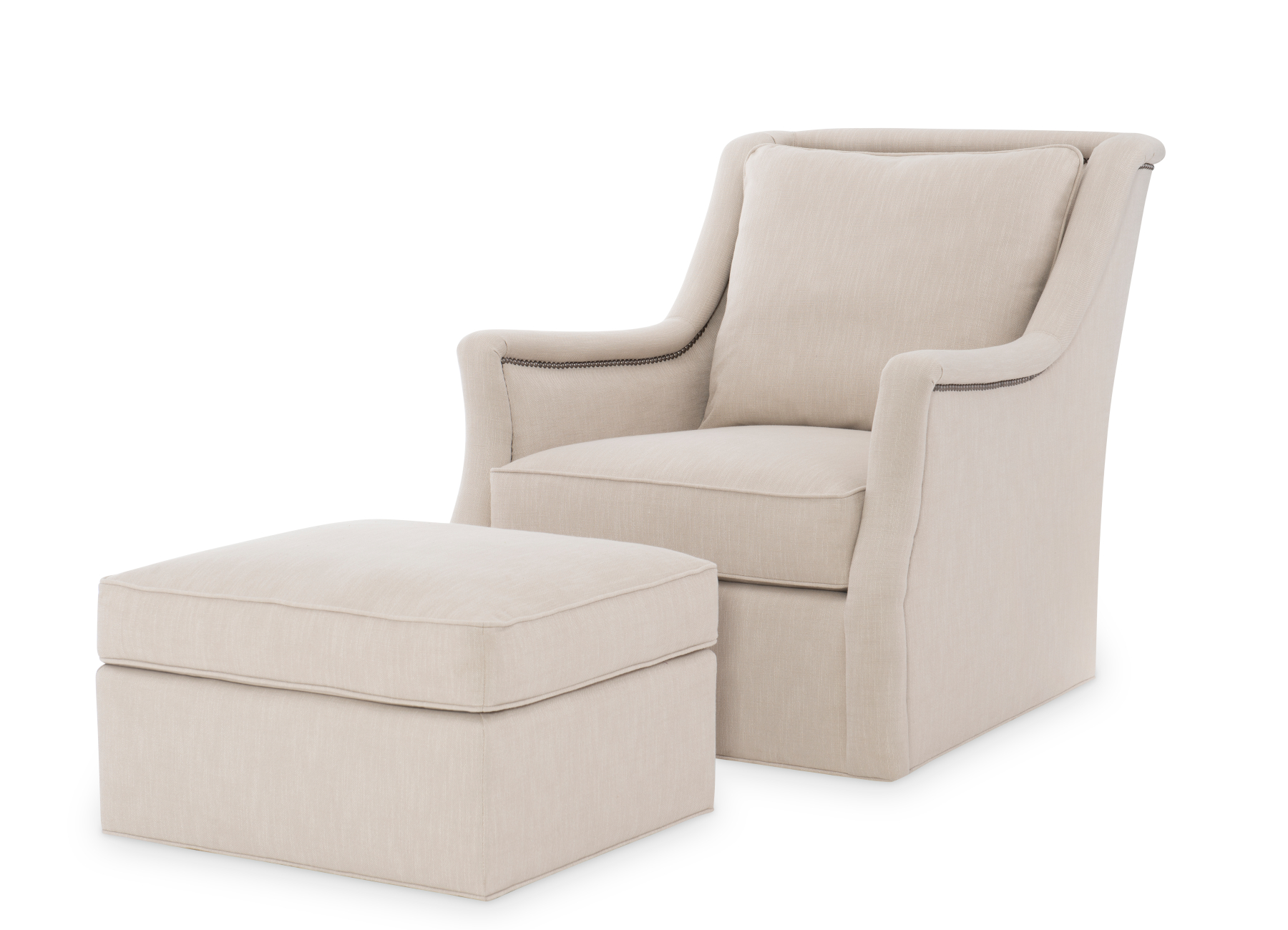 Perlis 499 Fabric Swivel Chair & 499-26 Ottoman by Wesley Hall (sold separately)