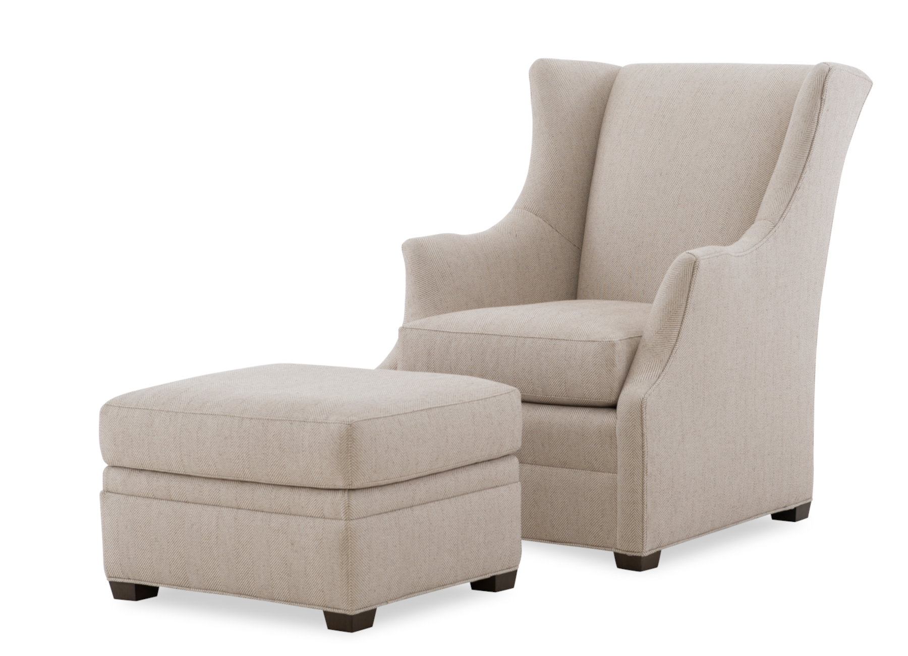 Adele 541 Fabric Chair & 541-23 Ottoman by Wesley Hall (sold separately)